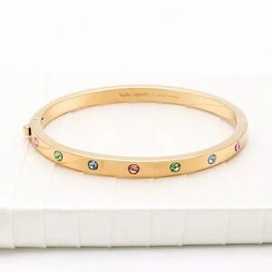Kate Spade Gold Bracelet with Multicolor Gems